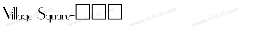 Village Square字体转换